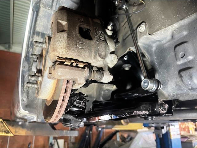 Brake caliper upgrade.