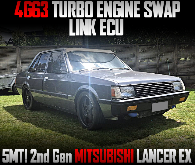 4G63 TURBO ENGINE SWAP, and LINK ECU, in the 2nd Gen MITSUBISHI LANCER EX of 5MT.