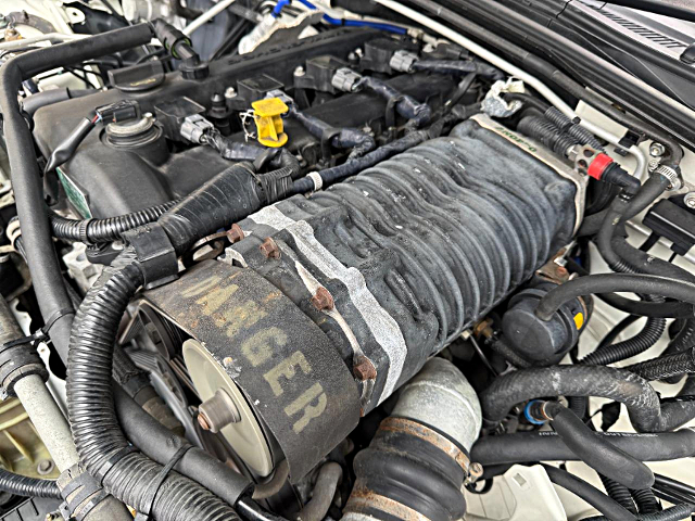 Aftermarket SUPERCHARGER on L3 2300cc engine.