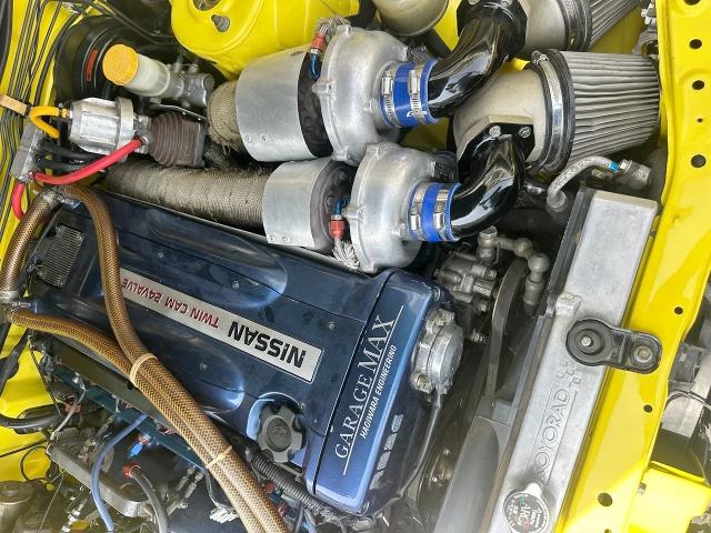 RB26DETT With IHI Twin turbocharger.