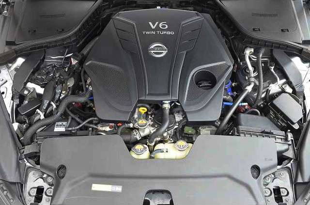 VR30DDTT 3000cc V6 twin turbo engine.