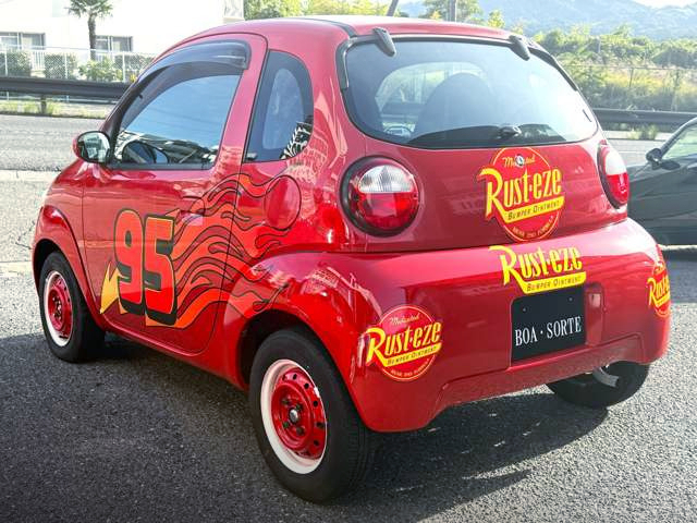 Rear Exterior of Cars Styled EC22S SUZUKI TWIN.