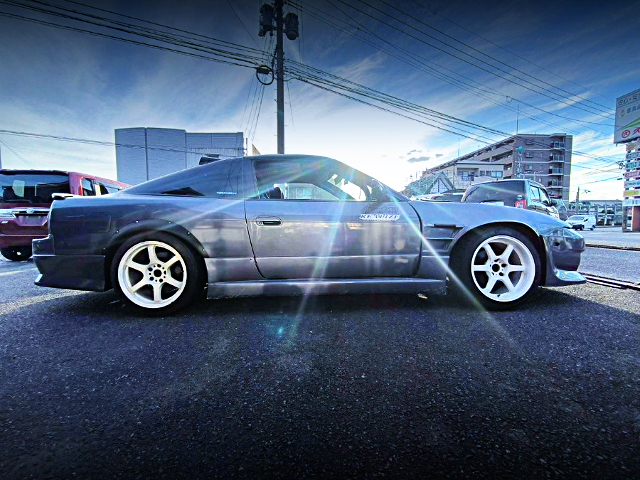 Right Side exterior of WIDEBODY NISSAN 180SX.