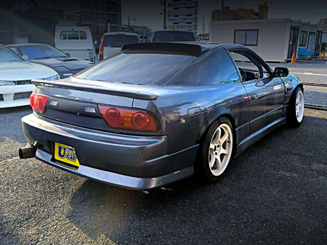 Rear exterior of WIDEBODY NISSAN 180SX.