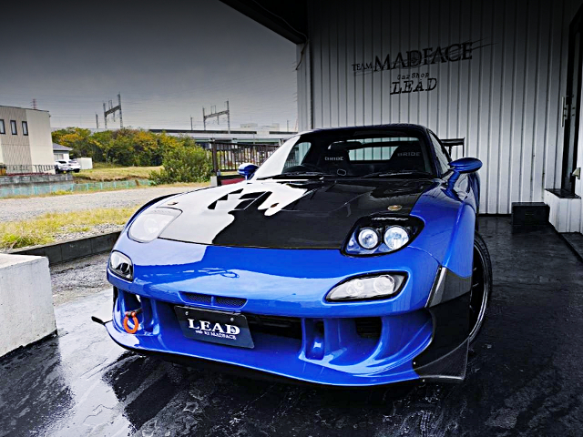 Front exterior of RE-AMEMIYA WIDEBODY FD3S RX-7.