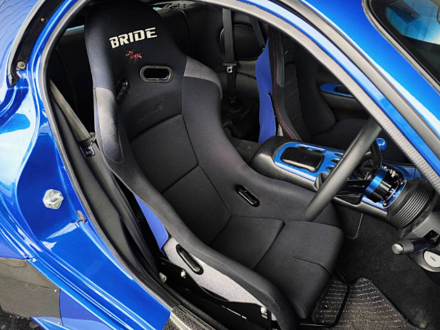 Driver side seat of RE-AMEMIYA WIDEBODY FD3S RX-7.
