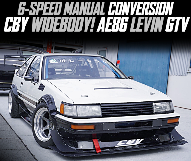 CBY WIDEBODY AE86 LEVIN GTV With 6-SPEED MANUAL CONVERSION.