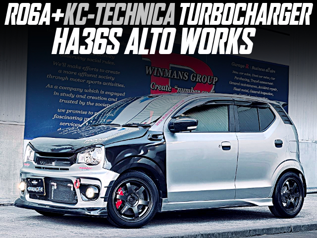 R06A With KC-TECHNICA TURBOCHARGER, in the HA36S ALTO WORKS.
