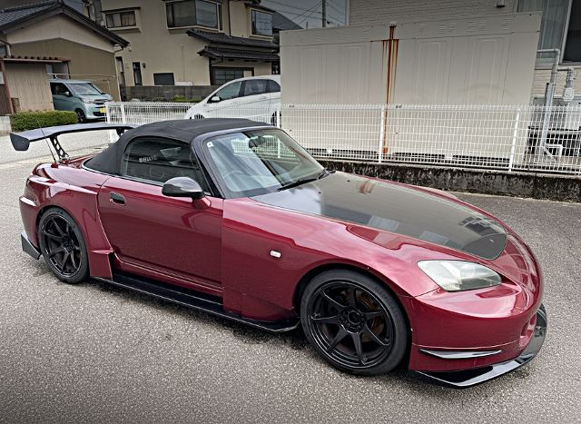 Front Side exterior of POWER HOUSE AMUSE WIDEBODY AP1 HONDA S2000.