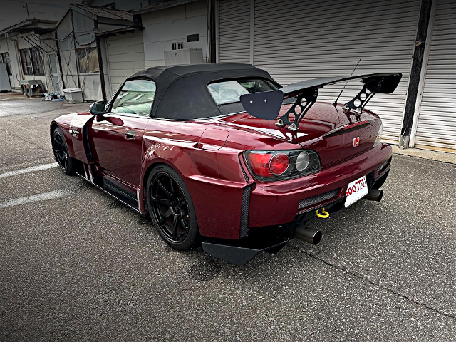 Rear Side exterior of POWER HOUSE AMUSE WIDEBODY AP1 HONDA S2000.