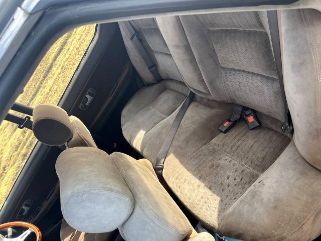 Interior backseat of Drift Spec Modified HC33 NISSAN LAUREL.