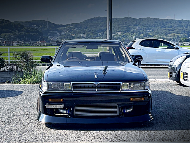 Headlight and Grille of Drift Spec Modified HC33 NISSAN LAUREL.