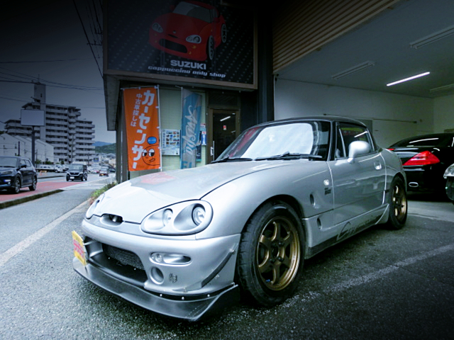 Front exterior of EA11R SUZUKI CAPPUCCINO of 5MT.