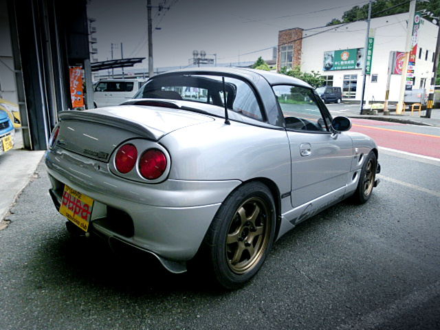 Rear exterior of EA11R SUZUKI CAPPUCCINO of 5MT.