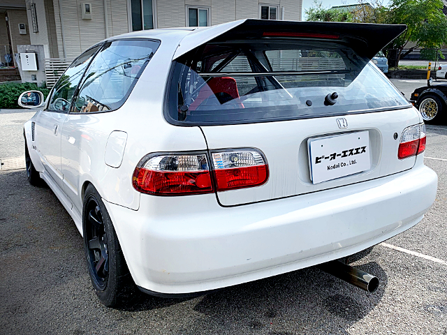 Rear exterior of EG4 HONDA CIVIC With B20B VTEC.