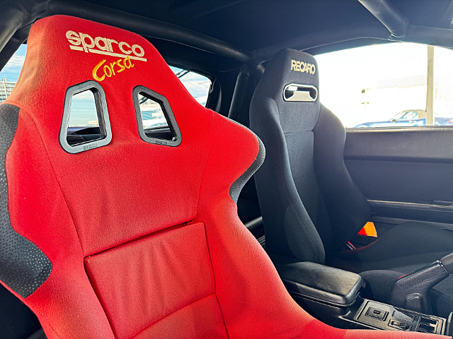 Interior seats of FC3S SAVANNA RX-7 GT-X.