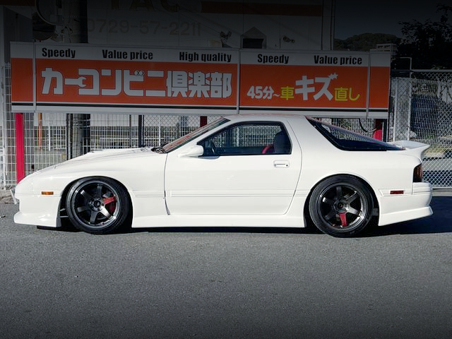 Left Side exterior of WIDEBODY FC3S SAVANNA RX-7 GT-R.