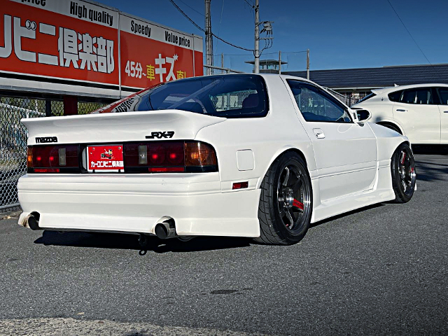 Rear exterior of WIDEBODY FC3S SAVANNA RX-7 GT-R.