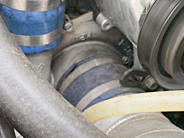 TO4S-BB Turbocharger on 13B-REW engine.