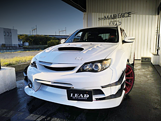Front exterior of VARIS WIDEBODY GRB IMPREZA WRX STI SPEC-C.