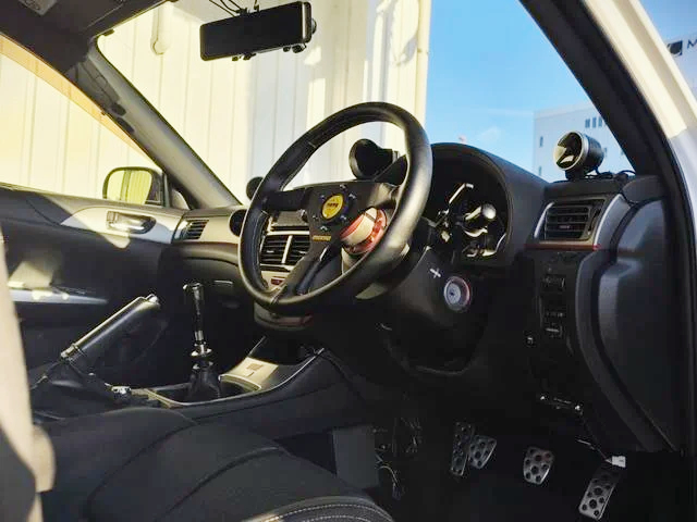 Interior of VARIS WIDEBODY GRB IMPREZA WRX STI SPEC-C.