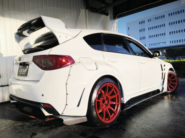 Rear exterior of VARIS WIDEBODY GRB IMPREZA WRX STI SPEC-C.