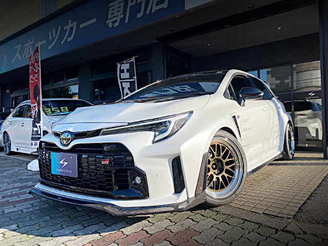 Front exterior of VARIS DEMO CAR GZEA14H GR COROLLA RZ.