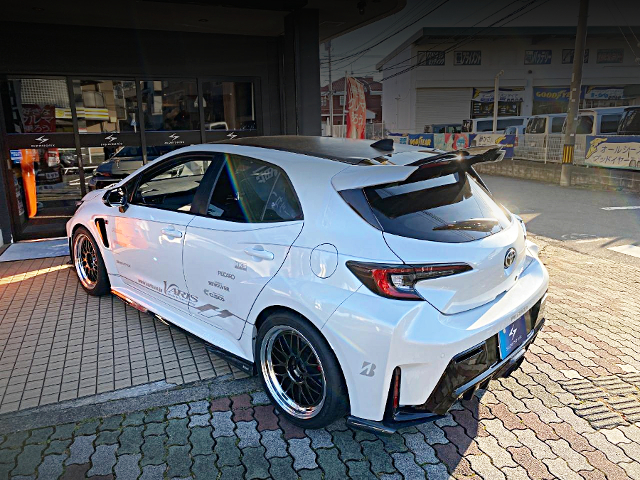 Rear exterior of VARIS DEMO CAR GZEA14H GR COROLLA RZ.