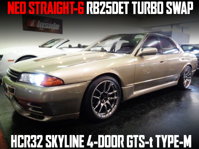 NEO STRAIGHT-6 RB25DET TURBO swapped, GT-R Body styled HCR32 SKYLINE 4-DOOR GTS-t TYPE-M.