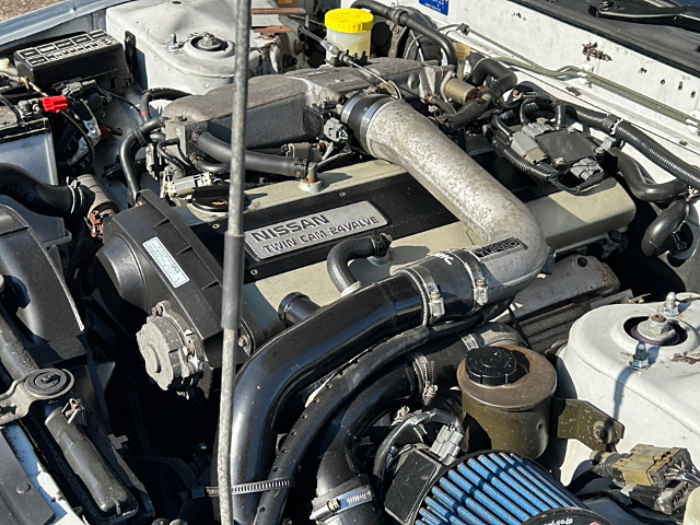 RB20DE Engine With Bolt-On Turbo.