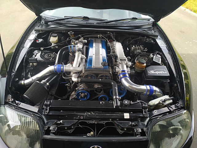 1JZ-GTE TWIN TURBO ENGINE.