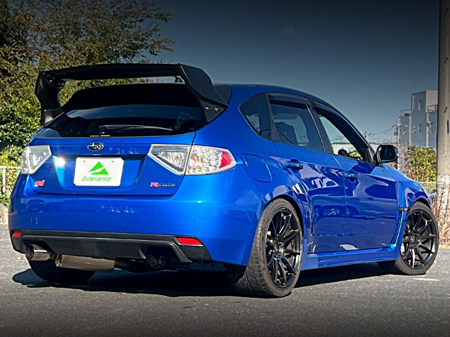 Rear exterior of GRB IMPREZA R205.