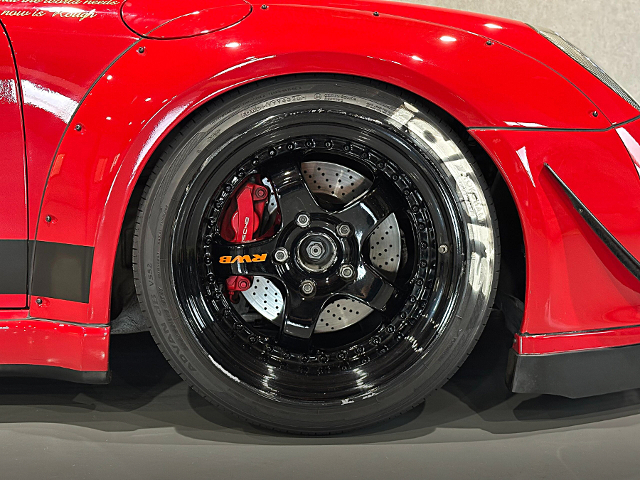 Front RWB Rim of RWB WIDEBODY PORSCHE 997 CARERRA.