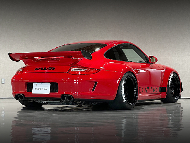Rear exterior of RWB WIDEBODY PORSCHE 997 CARERRA.