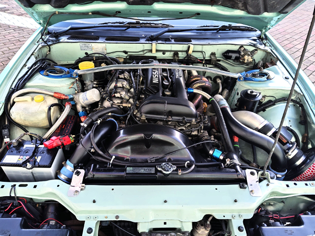 SR20DET With HKS GT-SS Turbocharger.