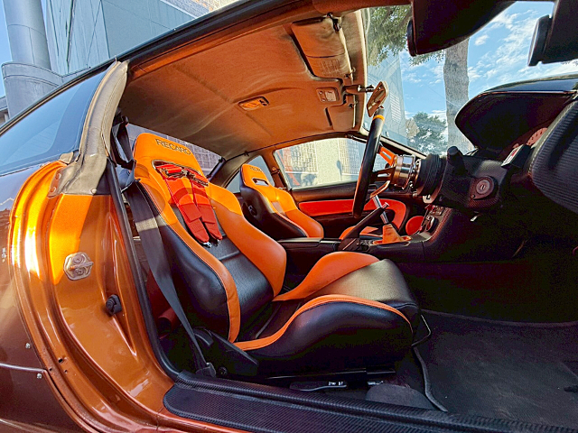 Interior seats of S14 NISSAN SILVIA K'S With WIDEBODY and 326POWER RIMS.