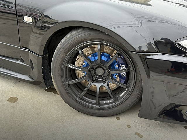 ENDLESS Front Caliper installed WIDEBODY S15 SILVIA.