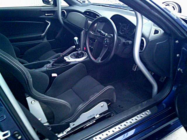 Interior of RALLYBACKER V2 WIDEBODY ZC6 SUBARU BRZ S.