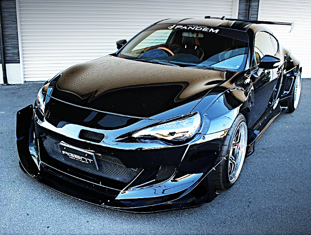 Front exterior of PANDEM WIDEBODY ZN6 86GT LIMITED.