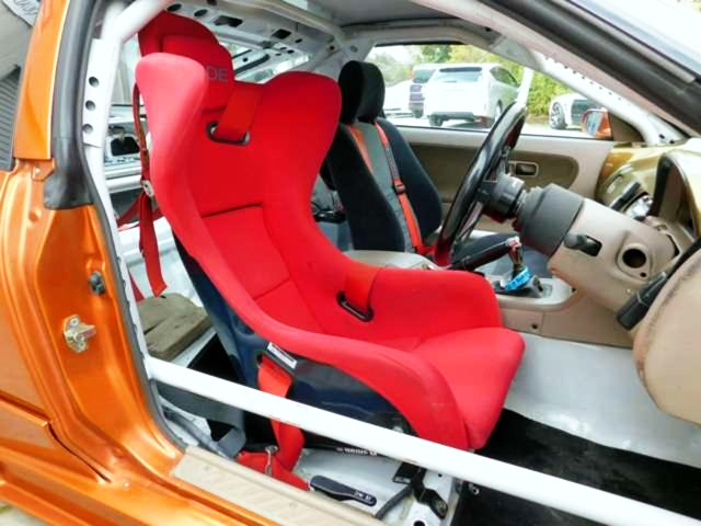 Interior seats of 180SX.