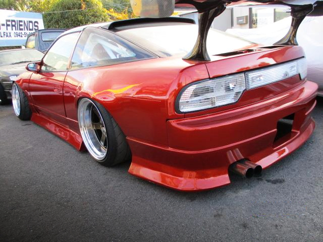 Rear exterior of 180SX.
