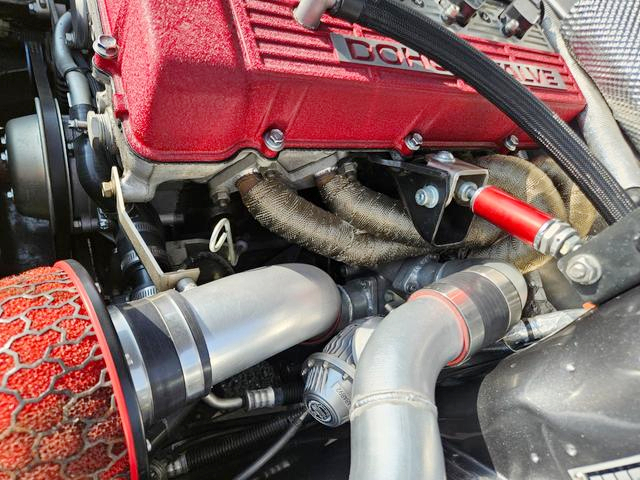 Exhaust manifold on FJ20ET.