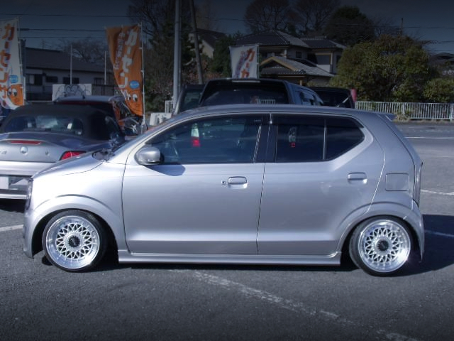 Left side exterior of Stance HA36S SUZUKI ALTO WORKS.