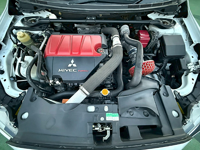 4B11 Turbo engine with HKS Turbocharger.