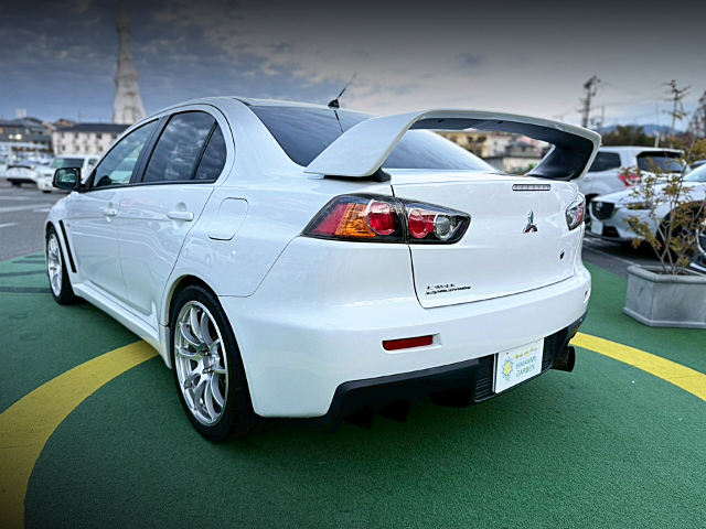 Rear exterior of LANCER EVOLUTION X GSR.