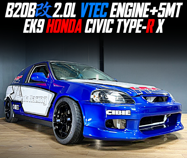 B20B 2.0L VTEC ENGINE in the EK9 CIVIC TYPE-R TYPE-X of 5MT.