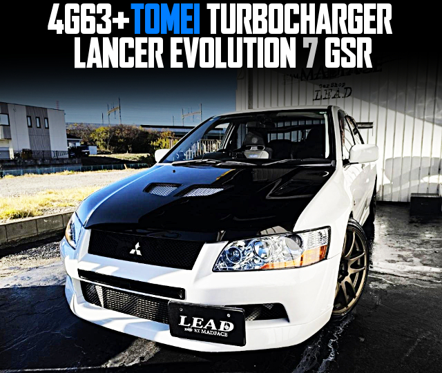 4G63 With TOMEI TURBOCHARGER in the LANCER EVOLUTION 7 GSR.