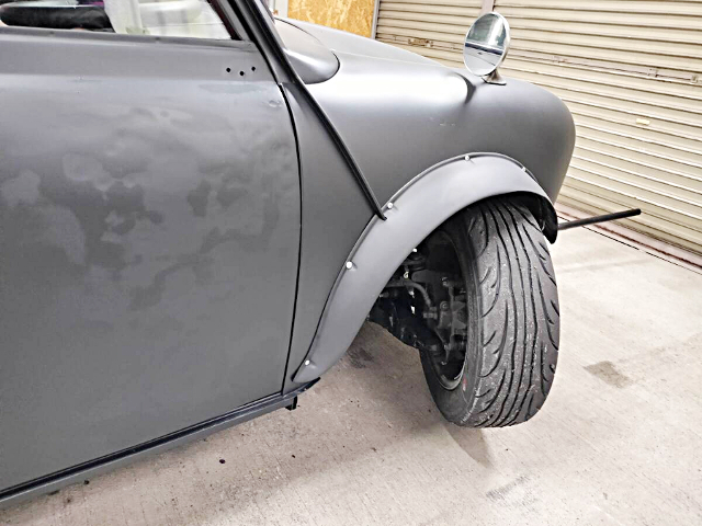 Steering angle up installed DRIFT SPEC CLASSIC MINI.