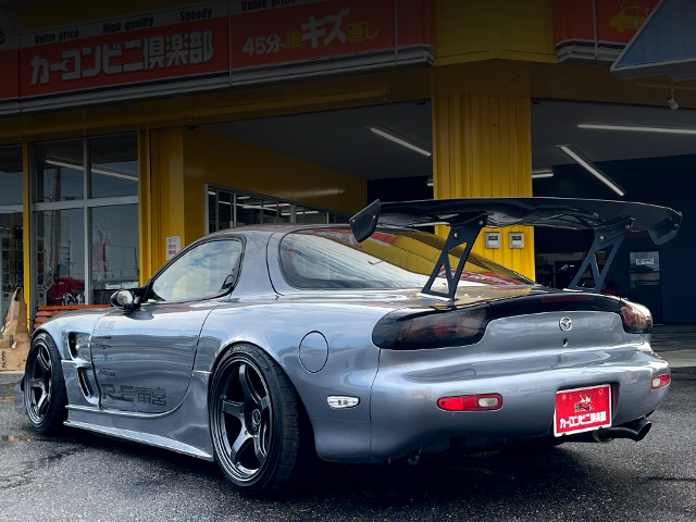 Rear exterior of WIDEBODY FD3S RX-7.