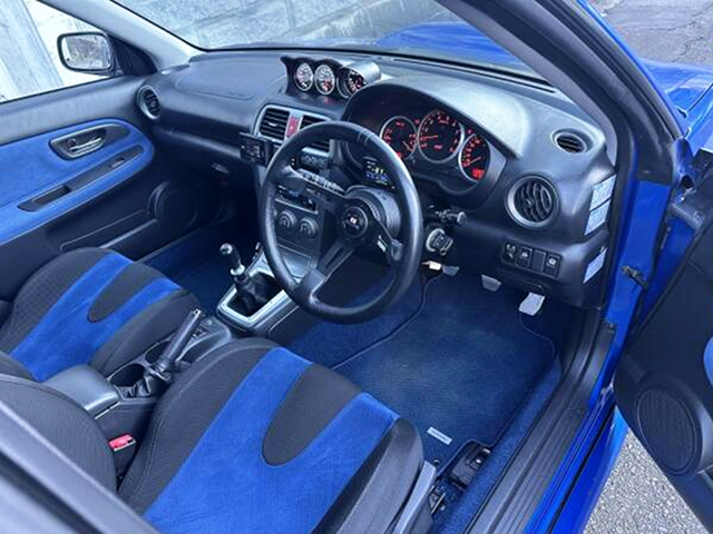 Interior of GDB IMPREZA WRX STI.